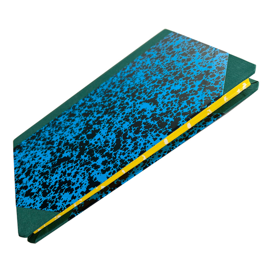 Custom Large Cyan Notebook by Emilio Braga