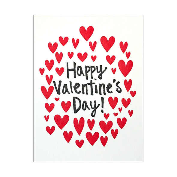 Many Hearts Valentines Card by Fugu Fugu