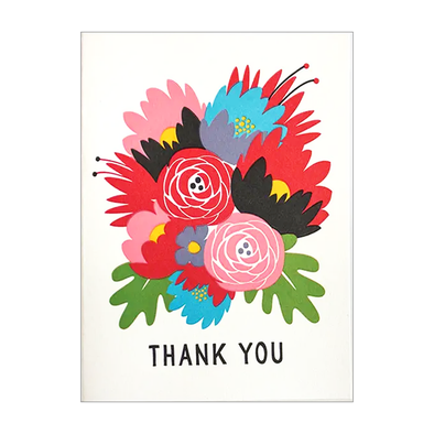 Thank You Bouquet Card by Fugu Fugu