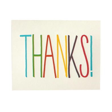 Thanks Rainbow Card Set by Fugu Fugu Press