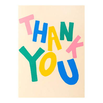 Thank You Crooked Card by Alphabet Studios