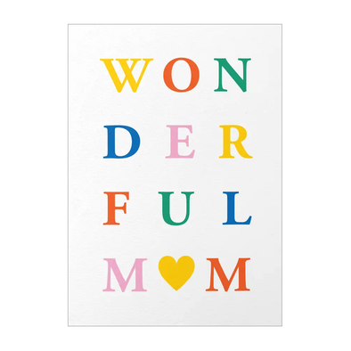 Wonderful Mom Card by Graphic Factory