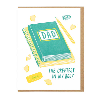 Greatest Dad in My Book Card by Lucky Horse Press