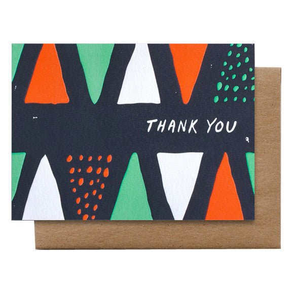 Thank You Cones & Dots Card by Hammerpress