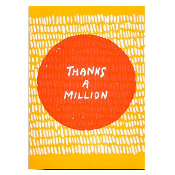 Thanks a Million Card by Hammerpress