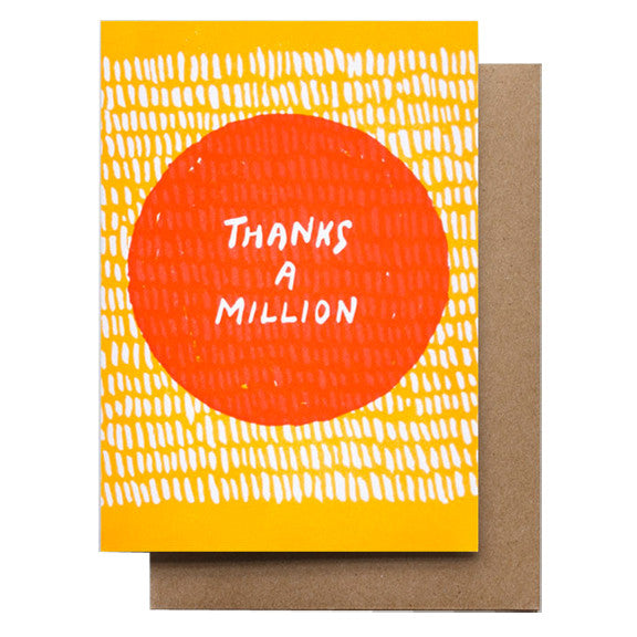 Thanks a Million Card by Hammerpress