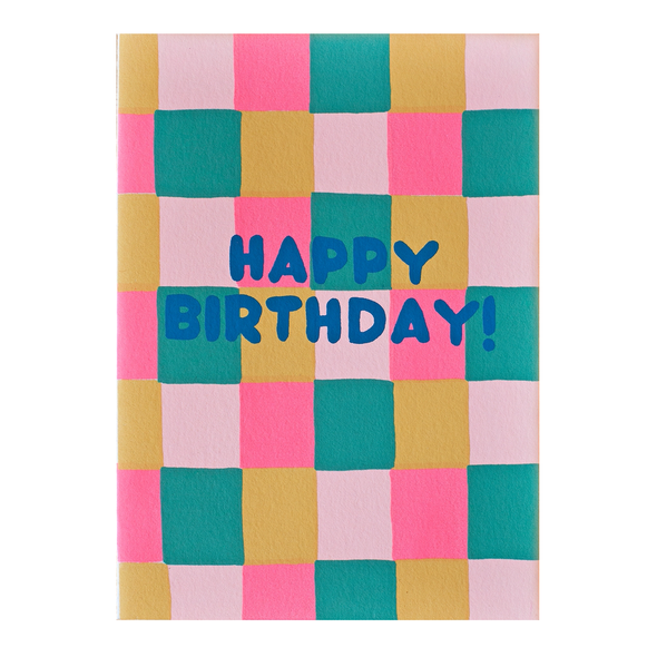 Happy Birthday Squares Card by Alphabet Studios