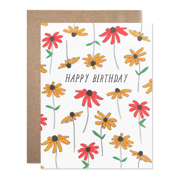 Happy Birthday Black Eyed Susan Card by Hartland