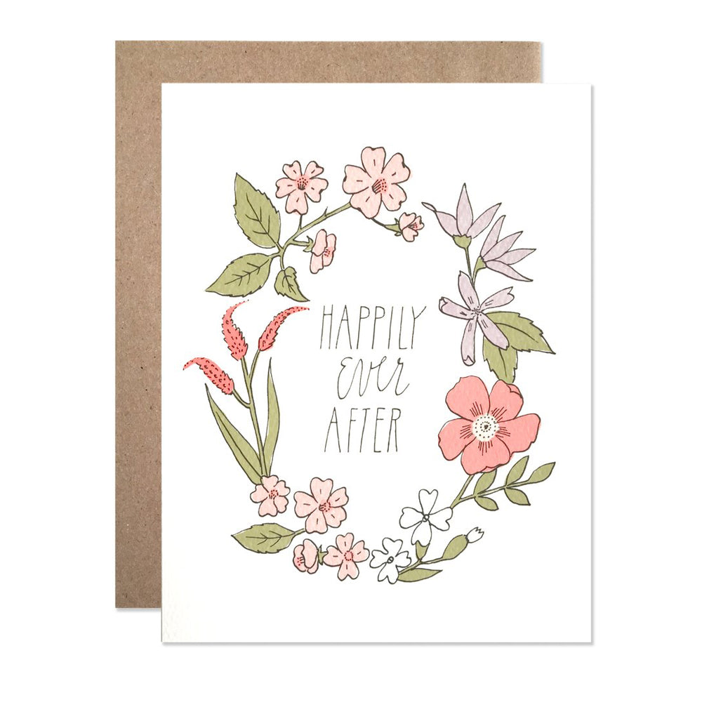 Happily Ever After Wreath Card by Hartland Brooklyn