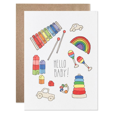Hello Baby Card by Hartland Brooklyn