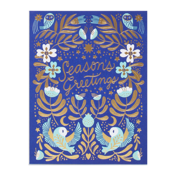 Owls Season's Greetings Card by Hello Lucky