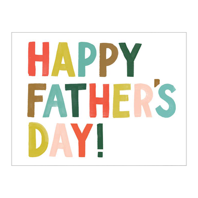 Colorful Letters Father's Day Card by Idlewild