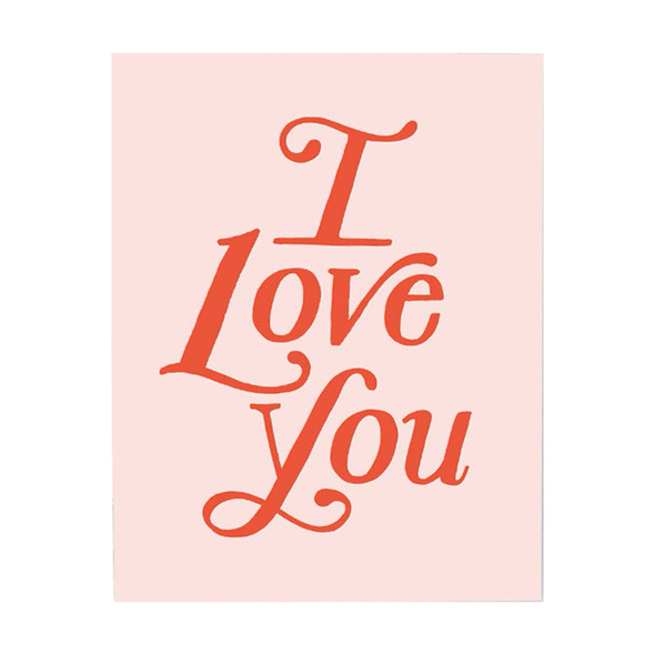 I Love You Paperback Card by Idlewild