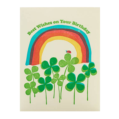 Best Wishes Birthday Rainbow Card by Ilee