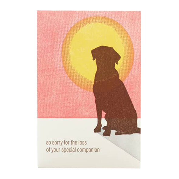 Dog Sympathy Card by Ilee