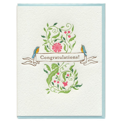 Robins Congratulations Card by Ilee