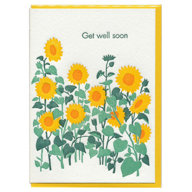 Sunflowers Get Well Card by Ilee