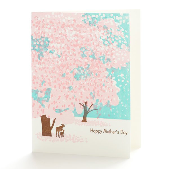 Happy Mother's Day Deer Card by Ilee