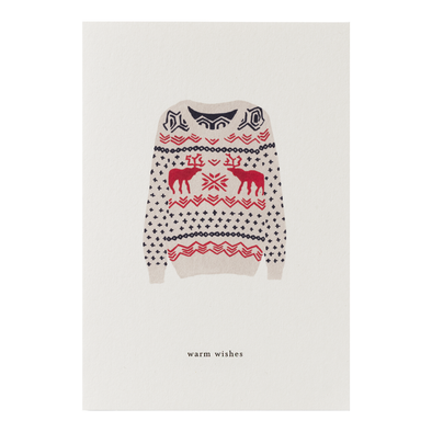 Warm Wishes Sweater Card by Kartotek
