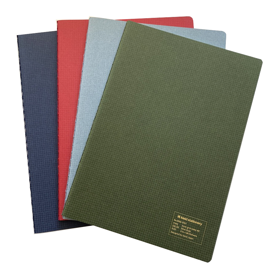A5 Grid Notes Stitched Notebook by Kleid