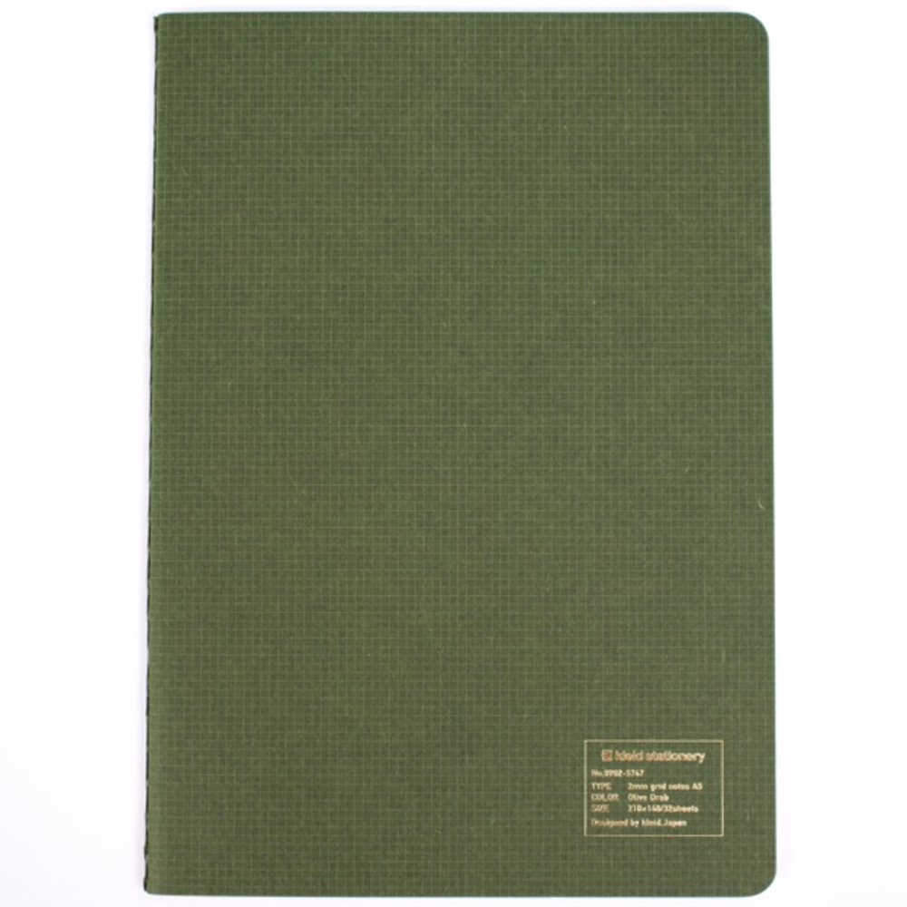 A5 Grid Notes Stitched Notebook by Kleid