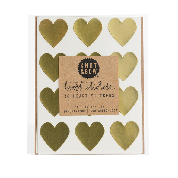 Heart Stickers by Knot & Bow