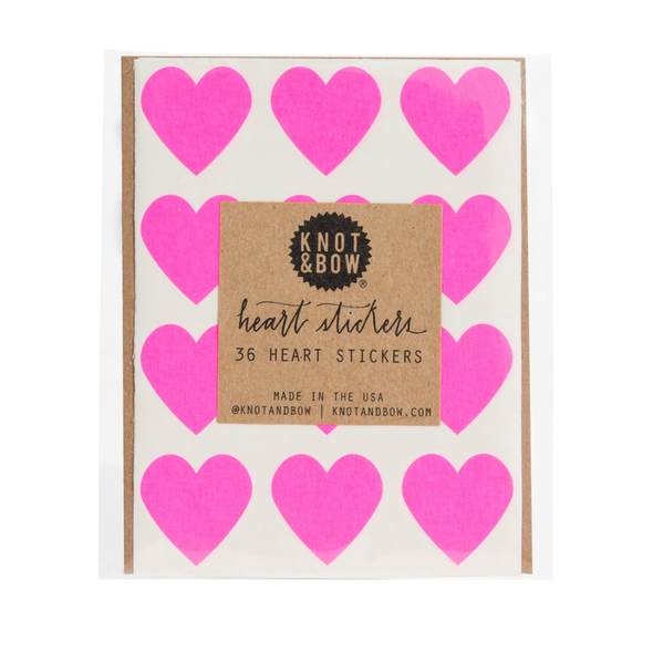 Heart Stickers by Knot & Bow