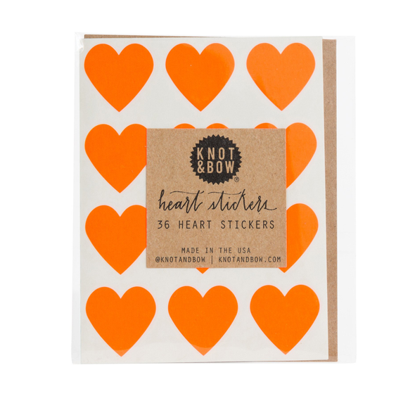 Heart Stickers by Knot & Bow