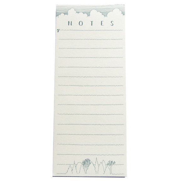Clouds & Trees Notepad by Martine Workman