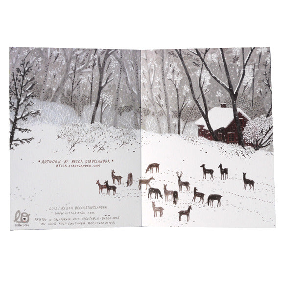 Becca Stadtlander Winter Card by Little Otsu