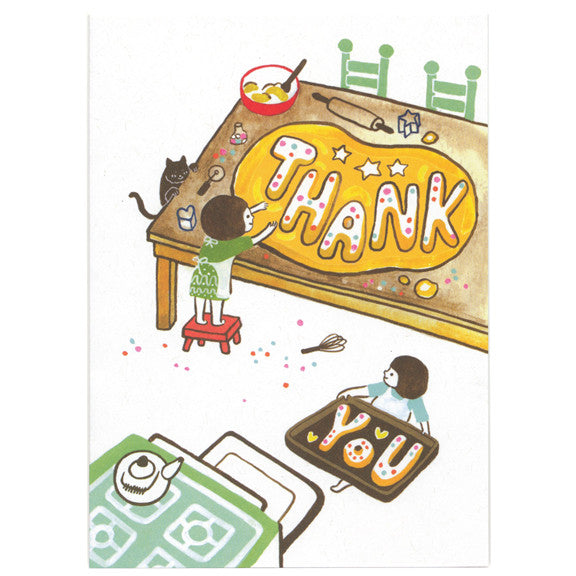 Ayumi Piland Thank You Cookies Card by Little Otsu