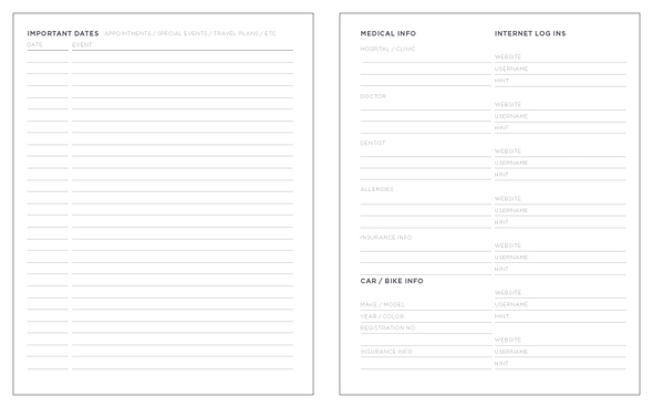 Little Otsu Annual Vol. 12 Elemental Weekly & Monthly Planner