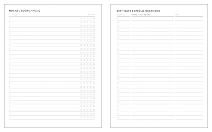 Little Otsu Annual Vol. 12 Elemental Weekly & Monthly Planner