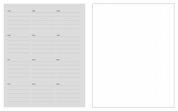 Little Otsu Annual Vol. 12 Elemental Weekly & Monthly Planner