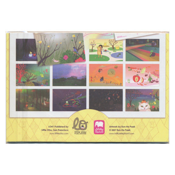 Eun-Ha Paek Milky Elephant Postcard of the Month Set by Little Otsu