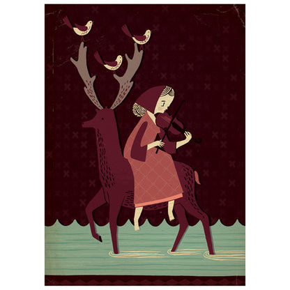 Deer Rider Card by Stuart Kolakovic