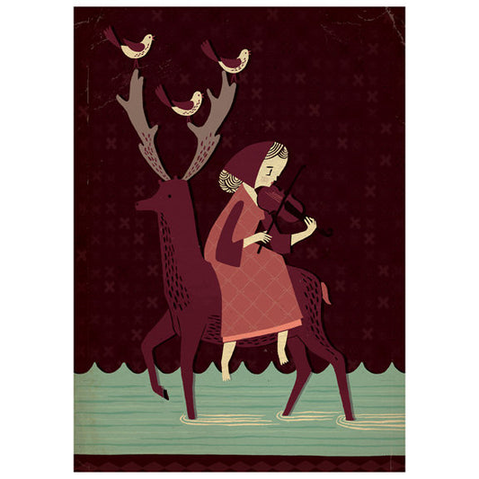 Deer Rider Card by Stuart Kolakovic