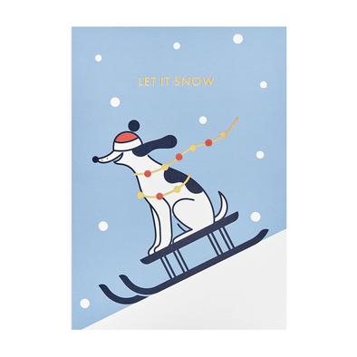 Maya Stepien Let it Snow Card by Lagom