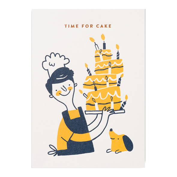 Linzie Hunter Time for Cake Card by Lagom Design