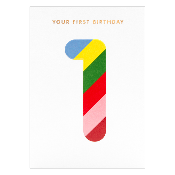 Magic Number Your First Birthday Card by Lagom