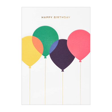 Postco Happy Birthday Balloons Card by Lagom