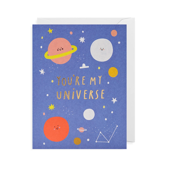 Susie Hammer You're My Universe Card by Lagom