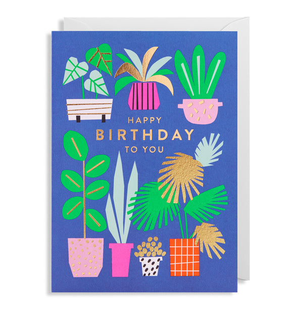 Ekaterina Trukhan Happy Birthday Plants Card by Lagom