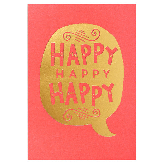 Steph Baxter Happy Happy Happy Card by Lagom Design