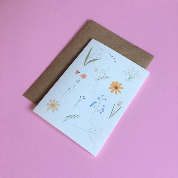 Flowers Card by Laura Supnik