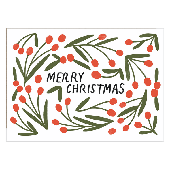 Merry Christmas Card by Laura Supnik
