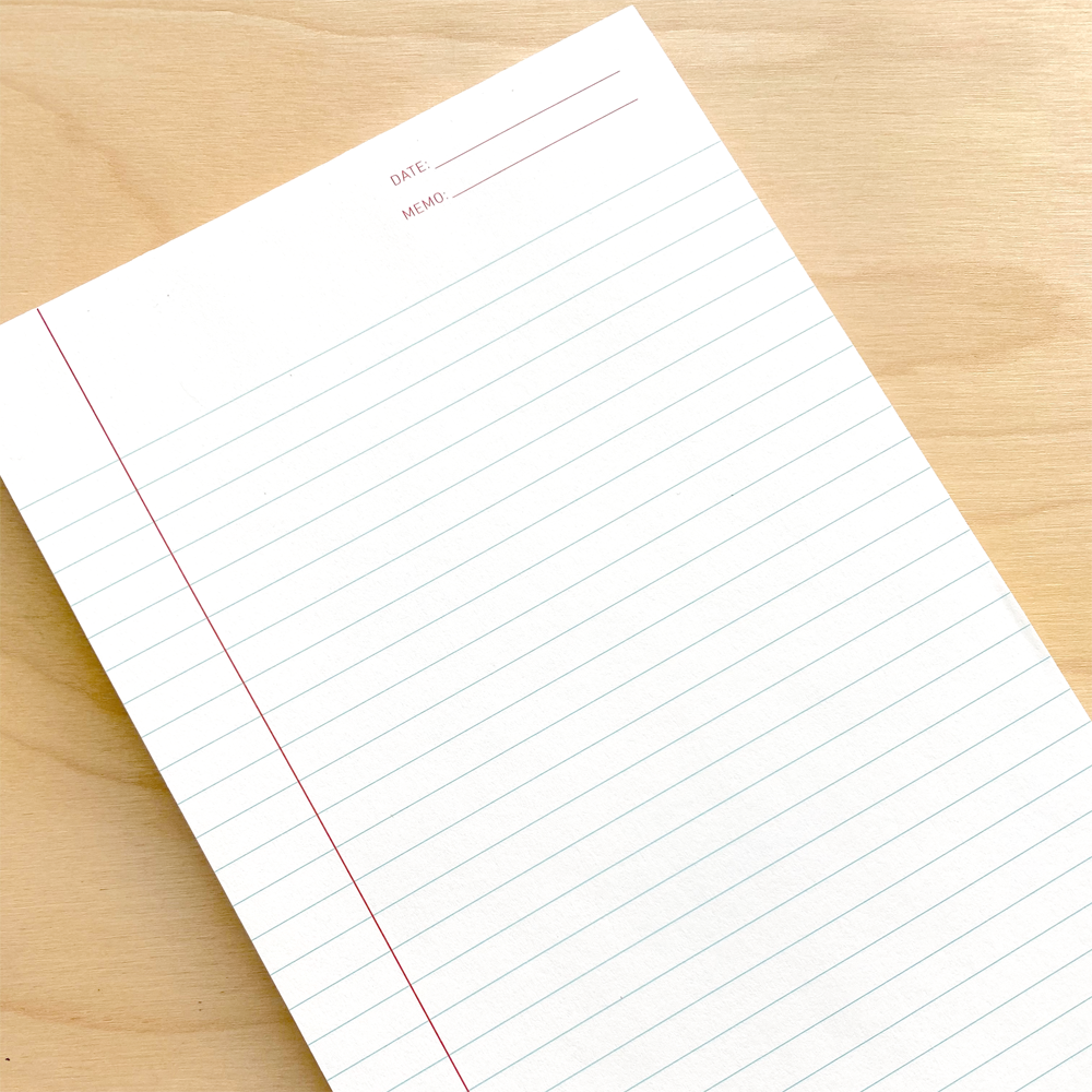 Lined Note Pad by Shorthand – Little Otsu