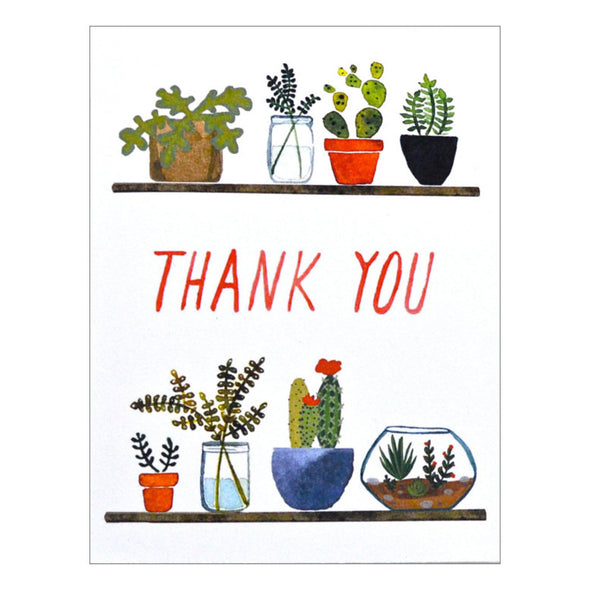 Succulents Thank You Card by Little Truths