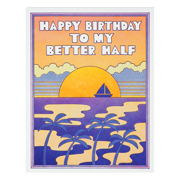 Happy Birthday to my Better Half Card by Lucky Horse Press