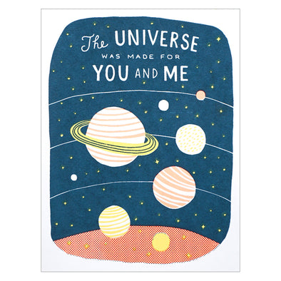 Lucky Horse Press The Universe Was Made for You and Me Card